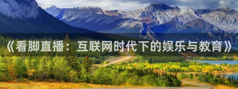 球神体育直播官网：《看脚直播：互联网时代下的娱乐与教育》
